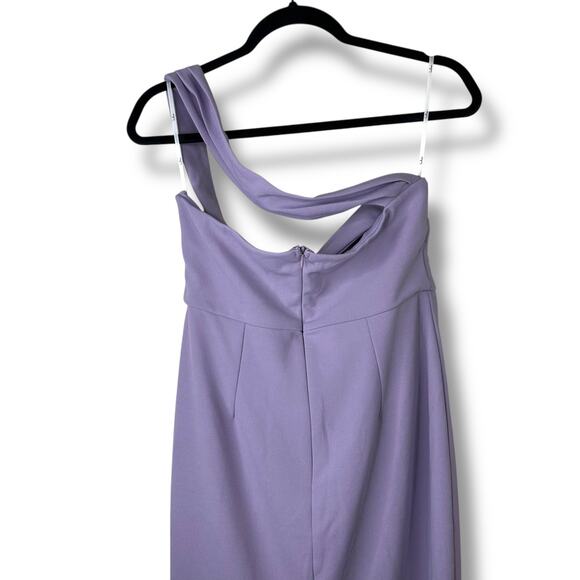 Lulus NWOT Hold Your Attention Lilac Purple One-Shoulder Sleeveless Midi Dress - Picture 9 of 10